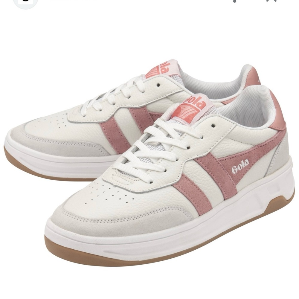 Gola Women's Cream and Pink Sneakers